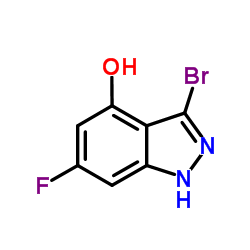3-BROMO-6-FLUORO-4-HYDROXYINDAZOLE Structure