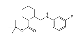 1-Boc-2-[(3-氟苯基氨基)-甲基]-哌啶结构式