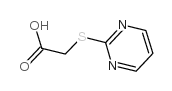 (2-Pyrimidylthio)acetic acid Structure