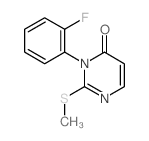 3-(2-Fluorophenyl)-2-(methylthio)-4(3H)-pyrimidinone Structure