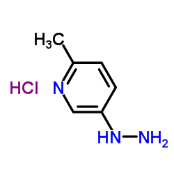 5-肼基-2-甲基吡啶盐酸盐结构式