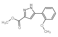 5-(2-甲氧基苯基)-2H-吡唑-3-羧酸甲酯结构式