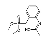 N-[2-(dimethoxyphosphorylmethyl)phenyl]acetamide结构式