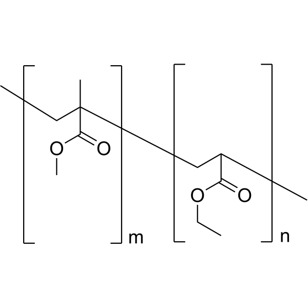 聚(甲基丙烯酸甲酯-co-丙烯酸乙酯)结构式