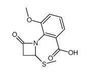 3-methoxy-2-(2-methylsulfanyl-4-oxoazetidin-1-yl)benzoic acid结构式