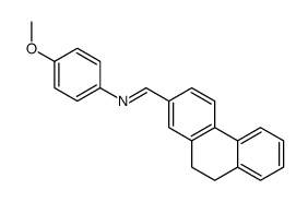 1-(9,10-dihydrophenanthren-2-yl)-N-(4-methoxyphenyl)methanimine结构式