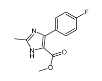 4-(4-氟苯基)-2-甲基-1H-咪唑-5-羧酸甲酯结构式