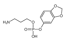 3-aminopropyl 1,3-benzodioxol-5-yl hydrogen phosphate结构式