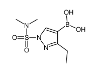 [1-(dimethylsulfamoyl)-3-ethylpyrazol-4-yl]boronic acid Structure