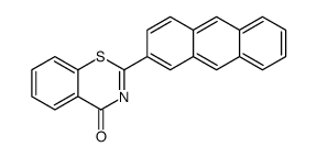 2-anthracen-2-yl-1,3-benzothiazin-4-one Structure