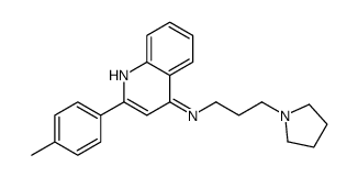 2-(4-methylphenyl)-N-(3-pyrrolidin-1-ylpropyl)quinolin-4-amine结构式