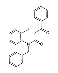 N-benzyl-N-(2-iodophenyl)-3-oxo-3-phenylpropanamide结构式