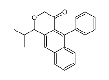 5-phenyl-1-propan-2-yl-1H-benzo[g]isochromen-4-one结构式