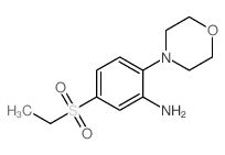 5-(乙基磺酰基)-2-吗啉-4-基苯胺结构式