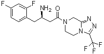 (3R)-3-Amino-4-(2,4-difluorophenyl)-1-[5,6-dihydro-3-(trifluoromethyl)-1,2,4-triazolo[4,3-a]pyrazin-7(8H)-yl]-1-butanone Structure