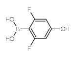 2,6-二氟-4-羟基苯硼酸结构式