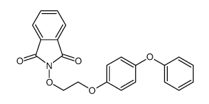 2-[2-(4-phenoxyphenoxy)ethoxy]isoindole-1,3-dione结构式