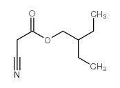 2-乙基氰基乙酸丁酯结构式