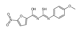 N-[(4-methoxyphenyl)carbamothioyl]-5-nitrofuran-2-carboxamide Structure