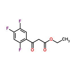 2,4,5-三氟苯甲酰乙酸乙酯结构式