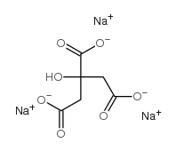 citric acid, sodium salt Structure