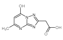 (7-羟基-5-甲基-[1,2,4]噻唑并-[1,5-a]嘧啶-2-基)-乙酸结构式