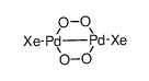 Pd2(η2-O2)2(Xe)2结构式