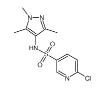 6-chloro-pyridine-3-sulfonic acid (1,3,5-trimethyl-1H-pyrazol-4-yl)amide Structure