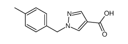 1-(4-methyl-benzyl)-1H-pyrazole-4-carboxylic acid Structure