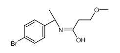 N-[(1R)-1-(4-溴苯基)乙基]-3-甲氧基丙酰胺结构式