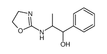 2-(4,5-dihydro-1,3-oxazol-2-ylamino)-1-phenylpropan-1-ol结构式