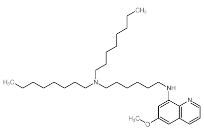 N-(6-methoxyquinolin-8-yl)-N,N-dioctyl-hexane-1,6-diamine结构式