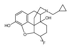 (4R,4aS,7R,7aR,12bS)-3-(cyclopropylmethyl)-7-fluoranyl-1,2,4,5,6,7,7a,13-octahydro-4,12-methanobenzofuro[3,2-e]isoquinoline-4a,9-diol Structure