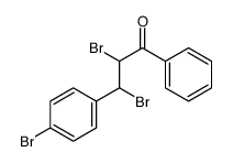 2,3-dibromo-3-(4-bromophenyl)-1-phenylpropan-1-one Structure