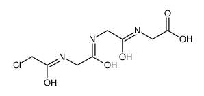 2-[[2-[[2-[(2-chloroacetyl)amino]acetyl]amino]acetyl]amino]acetic acid Structure