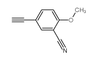 5-Ethynyl-2-methoxybenzonitrile Structure