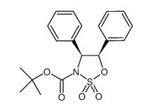 (4S,5R)-4,5-Diphenyl-1,2,3-oxathiazolidine-2,2-dioxide-3-carboxylic acid t-butyl ester, min. 97 Structure