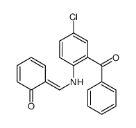 6-[(2-benzoyl-4-chloroanilino)methylidene]cyclohexa-2,4-dien-1-one Structure