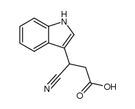3-Cyan-3-(3-indolyl)propionsaeure结构式