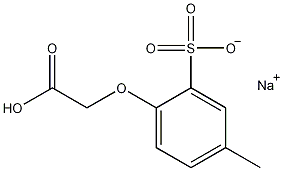 2-羧基甲氧基-5-甲基苯磺酸钠盐结构式