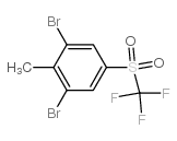 1,3-Dibromo-2-methyl-5-((trifluoromethyl)sulfonyl)benzene Structure
