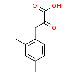 BENZENEPROPANOIC ACID, 2,4-DIMETHYL-.ALPHA.-OXO- Structure