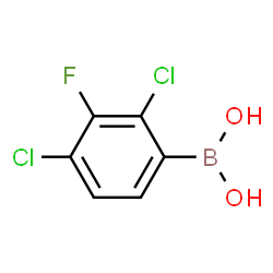 2,4-Dichloro-3-fluorophenylboronic acid Structure