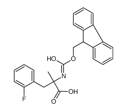 (S)-N-FMOC-alpha-Methyl-2-fluorophenylalanine Structure