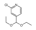 2-氯-4-(二乙氧基甲基)吡啶结构式