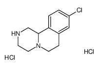 9-氯-1,3,4,6,7,11b-六氢-2H-吡嗪并[2,1-a]异喹啉双盐酸盐结构式