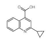 2-环丙基喹啉-4-羧酸结构式