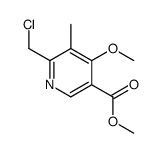 6-(氯甲基)-4-甲氧基-5-甲基烟酸甲酯结构式