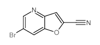 6-溴呋喃[3,2-b] 吡啶-2-腈结构式