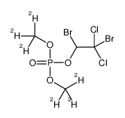 (1,2-dibromo-2,2-dichloroethyl) bis(trideuteriomethyl) phosphate Structure